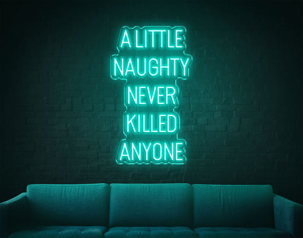 A Little Naughty Never Killed Anyone LED Neon Sign