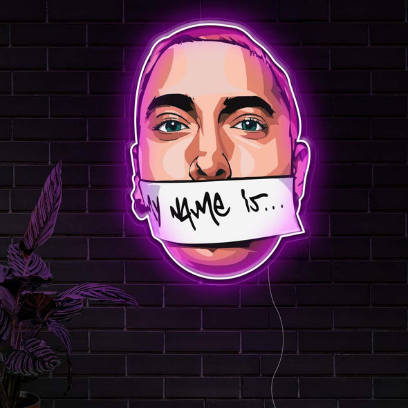 Eminem Neon Art