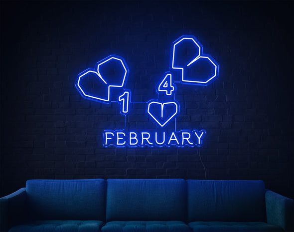 February LED Neon Sign