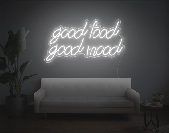 Good Food Good Mood LED Neon Sign