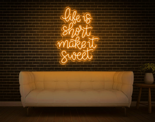 Life Is Short LED Neon Sign