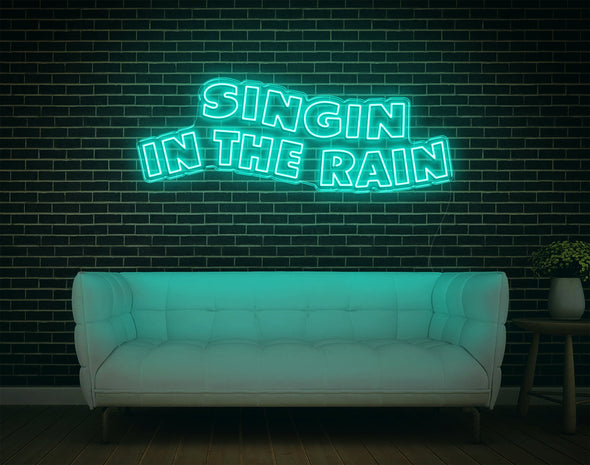 Singing In The Rain LED Neon Sign