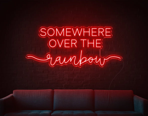 Somewhere Over The Rainbow LED Neon Sign