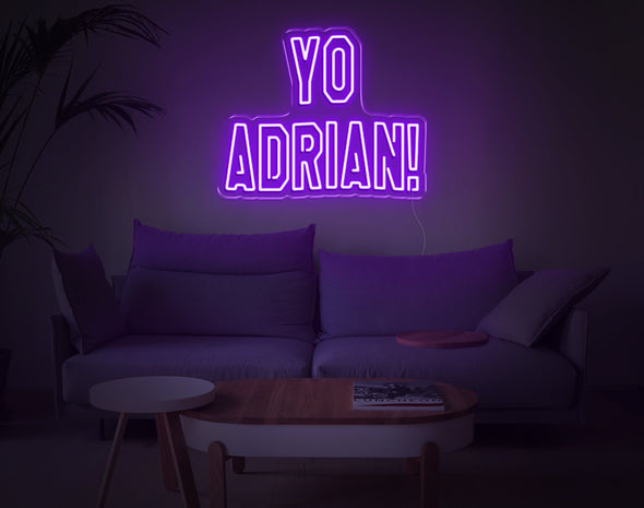 Yo Adrian! LED Neon Sign